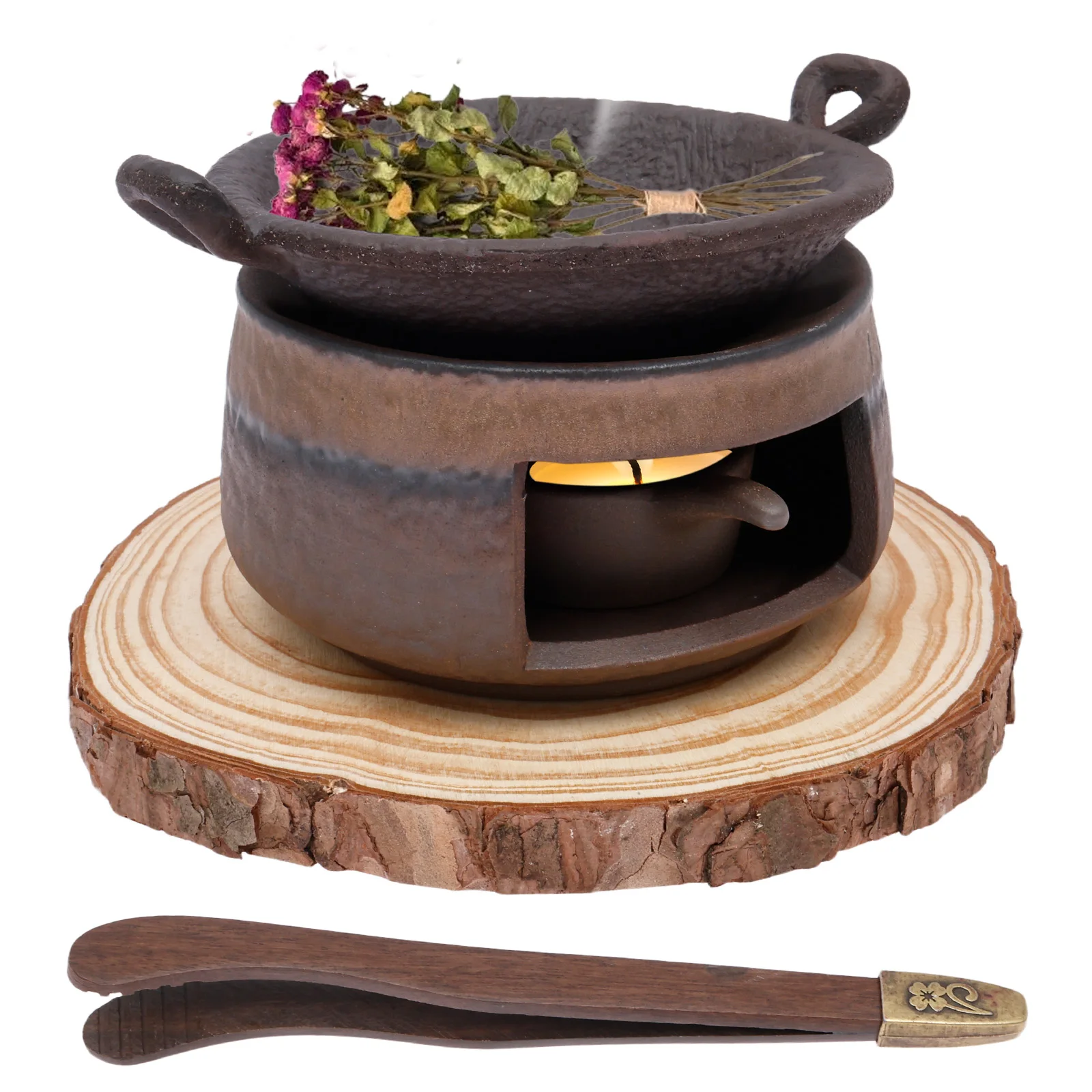 Ceramic Oil Burner - Керамическая аромалампа-печь для эфирных масел, набор