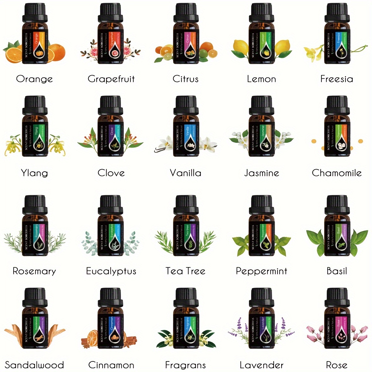 20 шт./компл. набор эфирных ма – обзор и цена Home Fragrance Diffuser Oil
