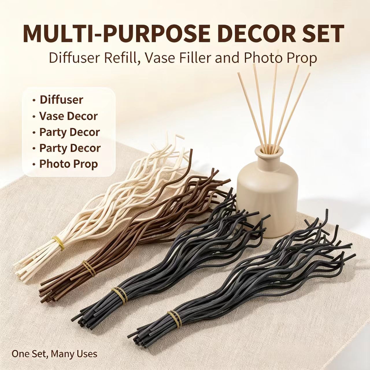 20 шт. длинных волнистых палоч – обзор и цена Home Fragrance Diffuser Sticks